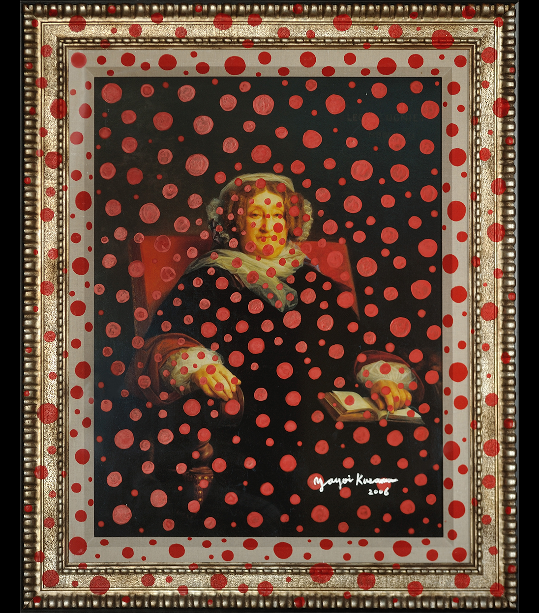 《Clicquot夫人肖像》,由Yayoi Kusama创作,2006年 © Veuve Clicquot